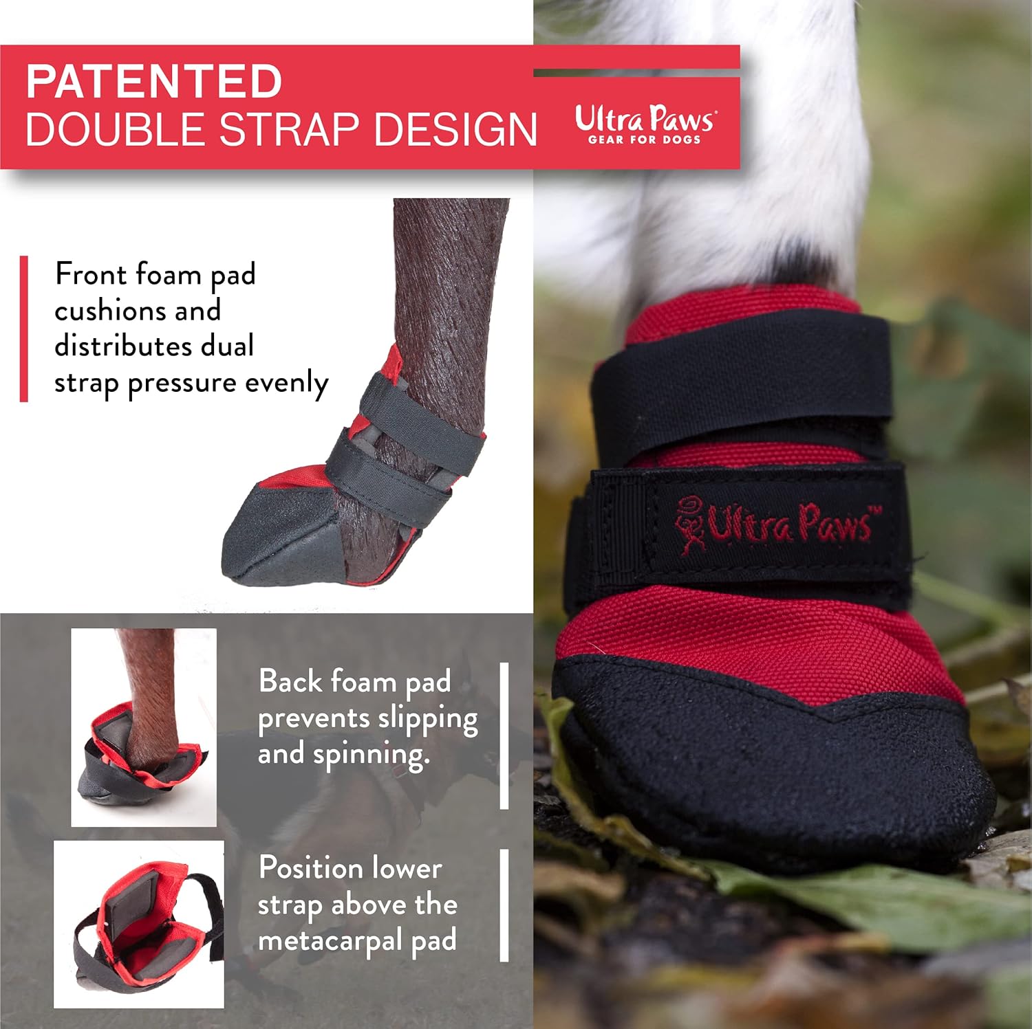 Ultra Paws SnoJam®, Toofers, Black, XSmall